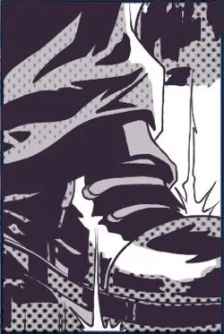 Un zapato pisando el suelo