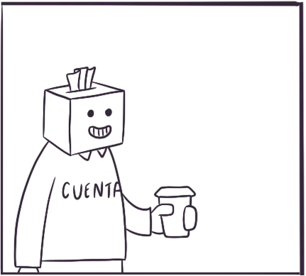 Un perfil de cuentas hablando