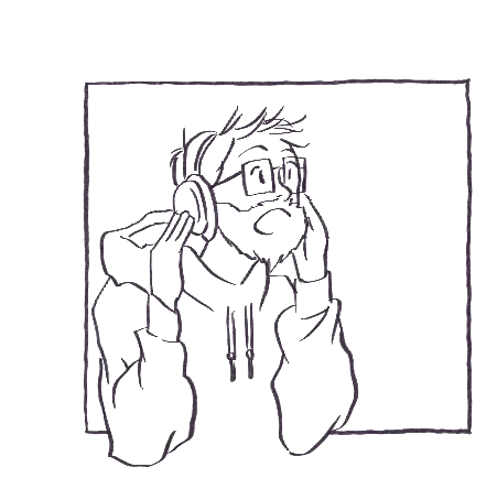 Raúl pensando mientras mira hacia arriba