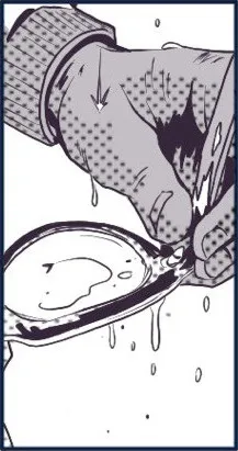 Sosteniendo unas gafas